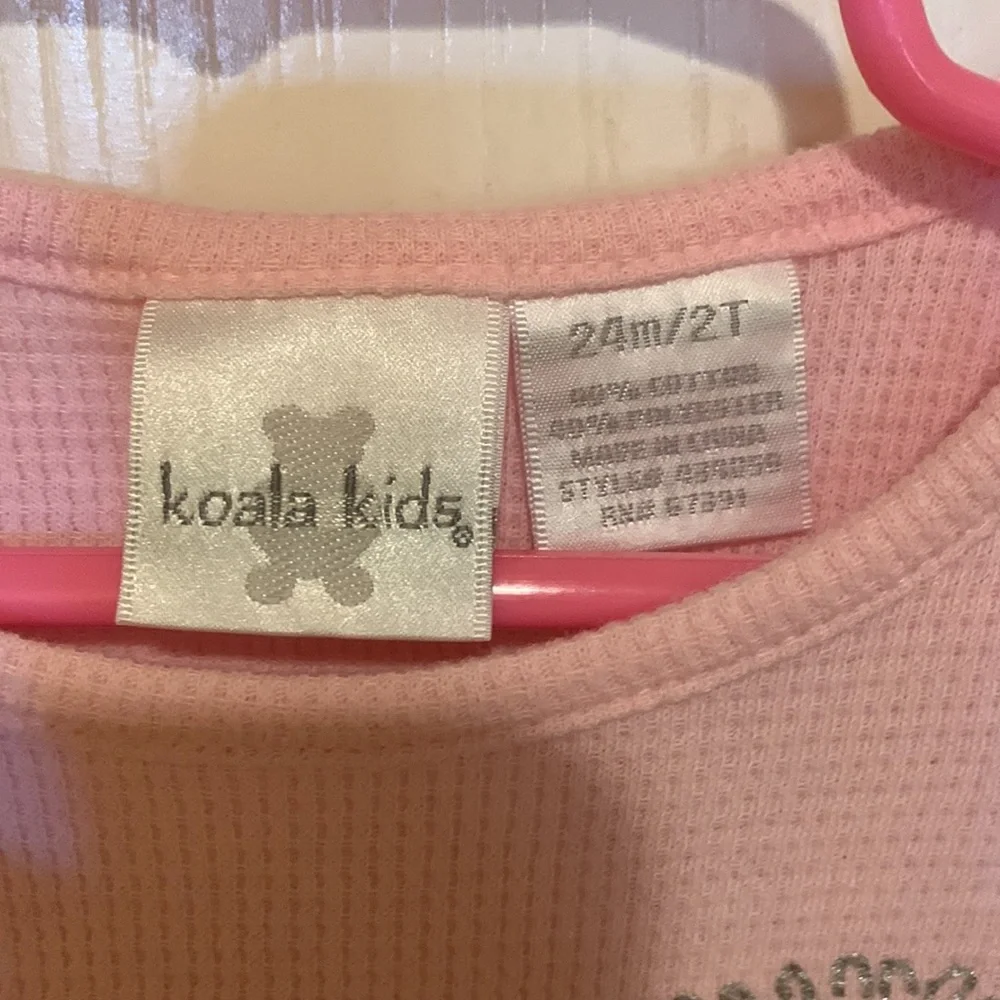 Used pink girl’s Koala kids long sleeve top blouse with small stain - Picture 9 of 16